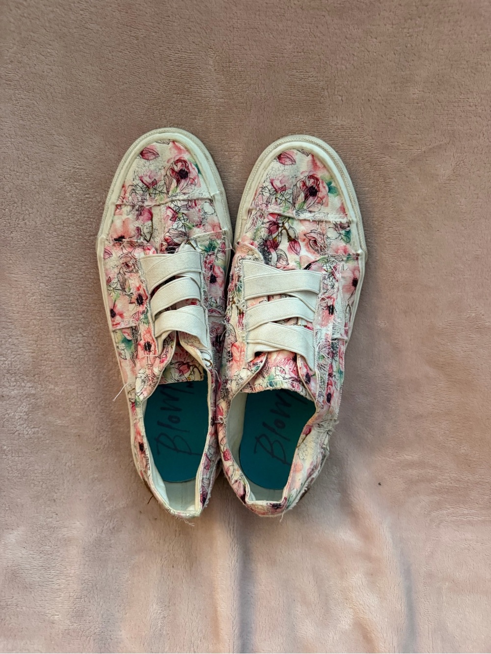 Blowfish Marley Pink Floral Slip-On Canvas Sneakers